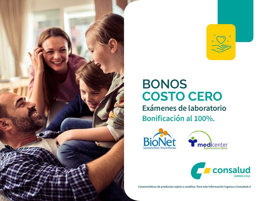 Bonos costo cero Consalud