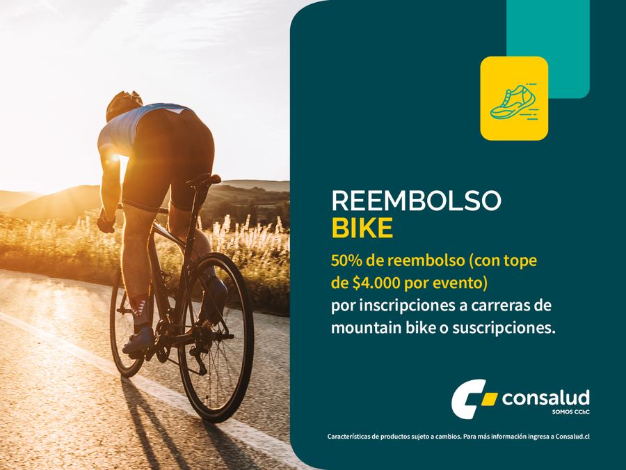 Reembolso mountain bike Consalud