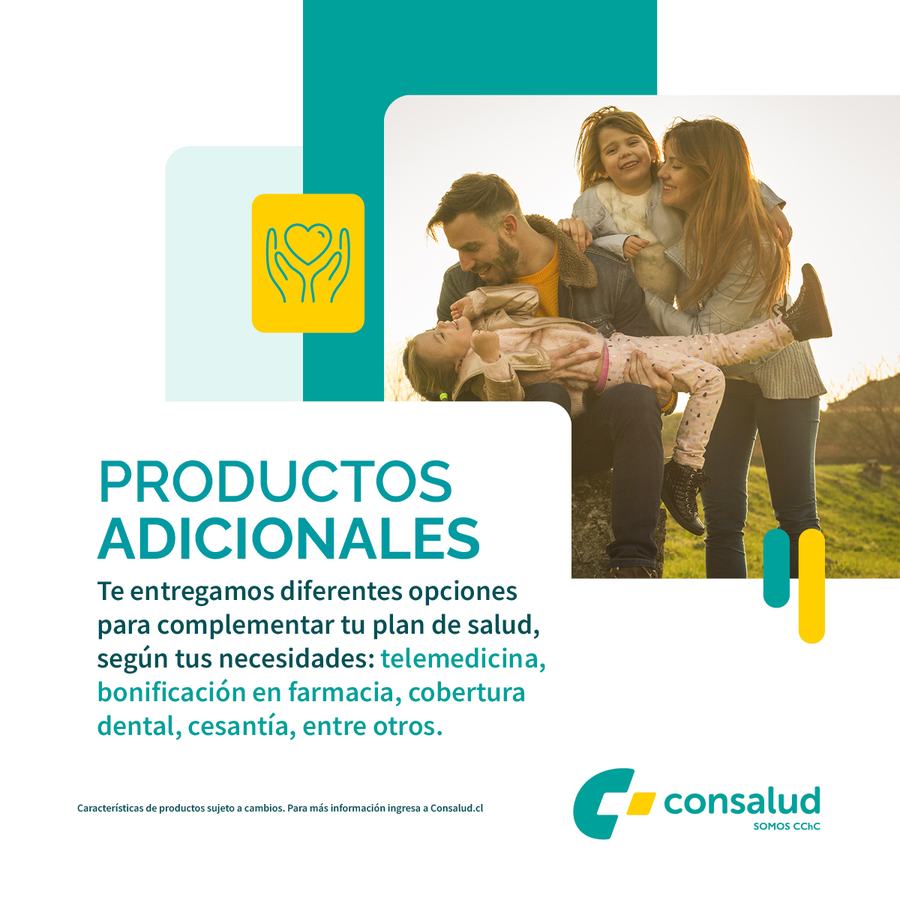Productos adicionales Consalud