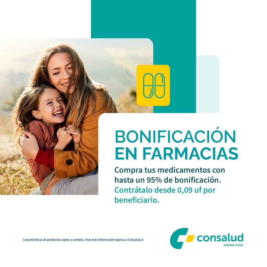 Bonificación en farmacias Consalud